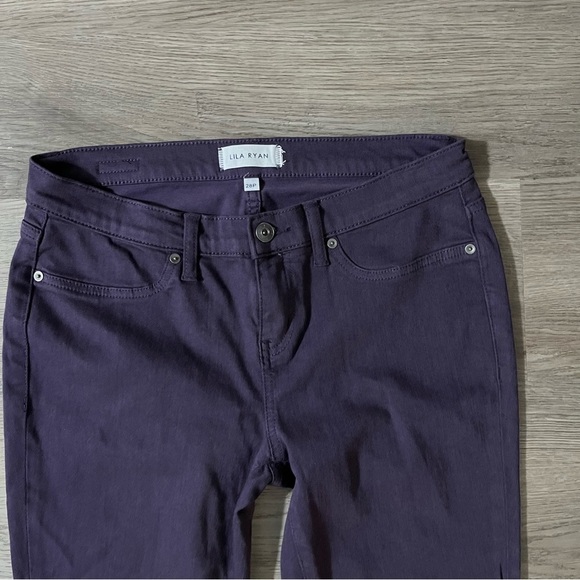Lila Ryan Stitch Fix Womens Super Skinny Denim Jeans Size 28P Dark Purple - Picture 3 of 10